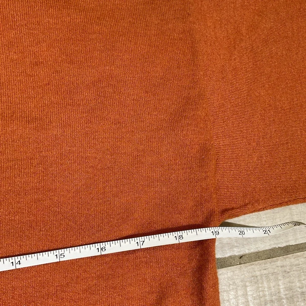 NWT Women's A New Day Long Sleeve Mock Neck Sweater Burnt Orange Rust Small S - Picture 2 of 6